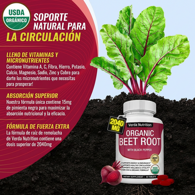 Verda Organic Beet Root Tablets